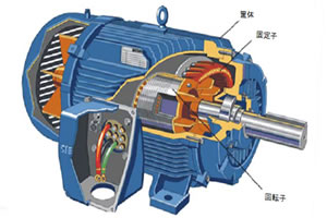 三相誘導電動機　構造図